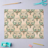  Patina Harps op Tan Decoupage Tissuepapier (Craft)