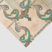  Patina Harps op Tan Decoupage Tissuepapier (Detail)