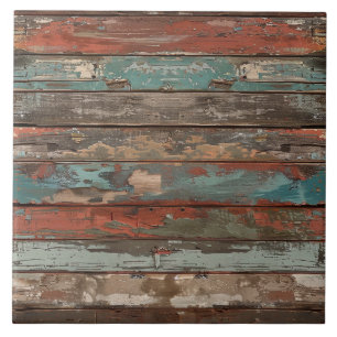 Patina Hout Rustieke Afgedragen Plank Tegeltje
