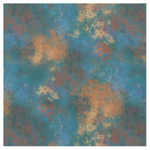 Patina Koper Gedecoreerd Turquoise Grunge Stof
