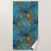 Patina koper verontruste blik strandlaken (Voorkant)