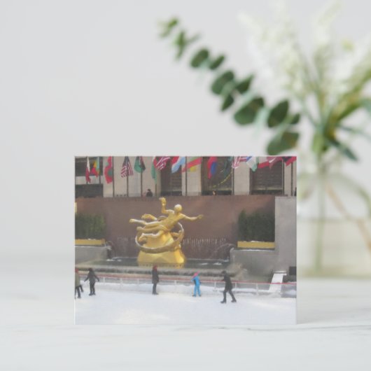 PATINAGE À LA CARTE POSTALE DE ROCHE (Debout devant)