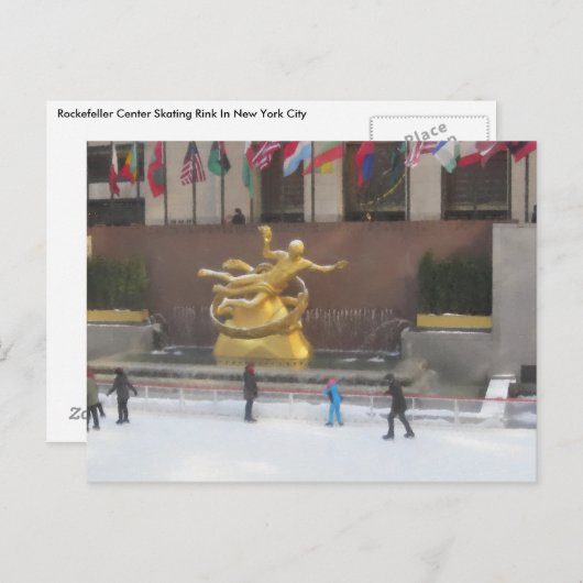 PATINAGE À LA CARTE POSTALE DE ROCHE (Devant / Derrière)