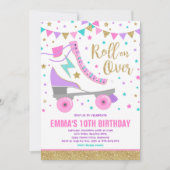 Patinage à rouleaux Invitation Anniversaire Patina (Devant)