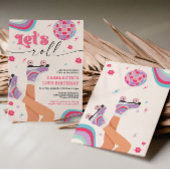 Patinage à rouleaux Invitation Anniversaire Super 