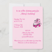 Patinage à rouleaux Invitation fête d'anniversaire (Dos)