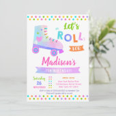 Patinage à rouleaux Patinage Invitations de fête d (Debout devant)