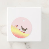 Patinage à roulettes - étiquette de sac de fête po (En situation)