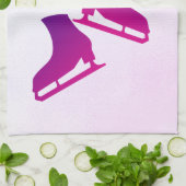 Patinage à serviette de glace patinée rose violet (Plié)
