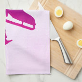 Patinage à serviette de glace patinée rose violet (Quart Plié)