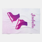 Patinage à serviette de glace patinée rose violet (Horizontal)