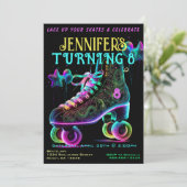 Patinage Anniversaire Fête Invitation (Debout devant)