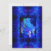 Patinage Anniversaire Fête Invitation (Dos)