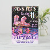 Patinage Anniversaire Fête Invitation (Debout devant)