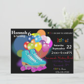 Patinage Anniversaire Fête Invitation (Debout devant)