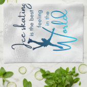 Patinage de glace pente de la serviette bleue meil (Plié)