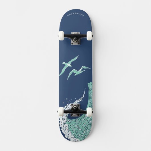 Patinage en mer, Skateboard en mer, Sea, Ocean Dec (Recto)