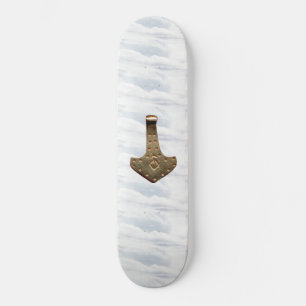 Patinage Gold Thor's Hammer nuages skateboard