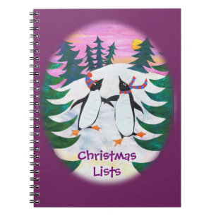 Patinage mignon Carnet de pingouins pour personnal