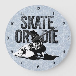 Patinage Ou Mourir (Hockey) Grande Horloge