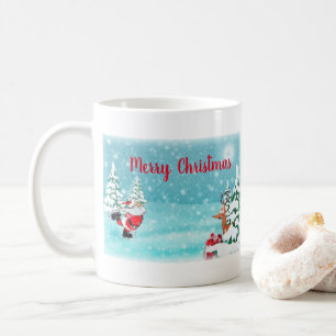 Patinage Père Noël Christmas Mug