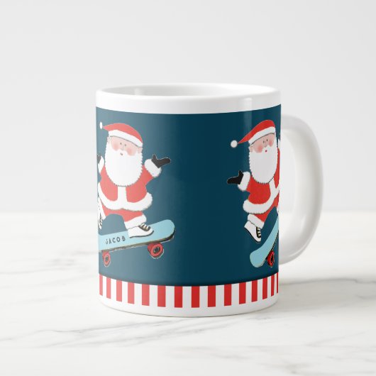 Patinage personnalisé Géant Géant Mug de café (Devant droit)