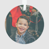 Patinage Pingouin Enfant bébé Ornement de Noël (dos)