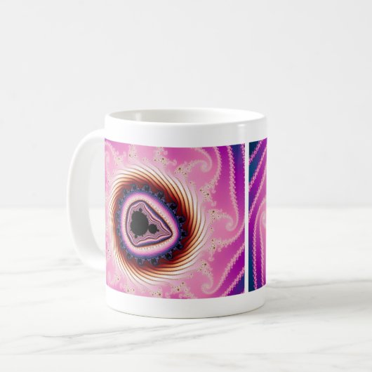 Patinage rapide - Mug fractal (Devant gauche)