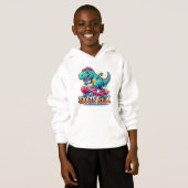 Patinage Rex - Cool Dinosaur Sweat - shirt à capuc (Devant entier)