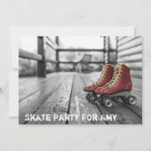 Patinage, Roller skate, Photo Invitation (Devant)