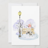 Patinage sur glace Anniversaire Fête Invitation (Dos)