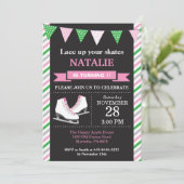 Patinage sur glace Anniversaire Invitation 1er ann (Debout devant)