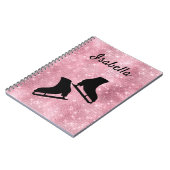Patinage sur glace carnet figure patinage rose éti (Côté gauche)