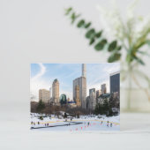 Patinage sur glace Carte postale NYC (Debout devant)