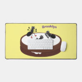 Patinage sur glace de fourmis joyeuses sur dessin (Clavier et souris)