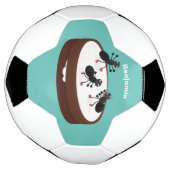 Patinage sur glace de fourmis joyeuses sur dessin (Tourné)