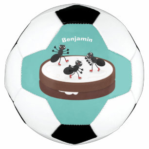 Patinage sur glace de fourmis joyeuses sur dessin