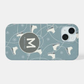 Patinage sur glace et flocon de neige Personnalisé (Verso Horizontal)