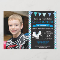 Patinage sur glace Invitation Anniversaire 1er ann