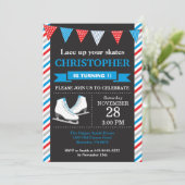 Patinage sur glace Invitation Anniversaire 1er ann (Debout devant)