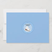 Patinage sur glace Invitation Anniversaire BLUE Ic (Dos)