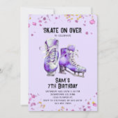 Patinage sur glace Invitation Anniversaire, Partie (Devant)