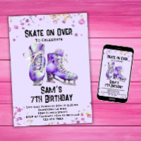 Patinage sur glace Invitation Anniversaire, Partie