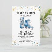 Patinage sur glace Invitation Anniversaire Patinag (Debout devant)