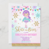 Patinage sur glace Invitation Glace Skating Party (Devant)
