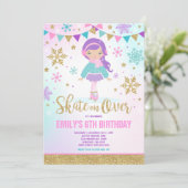 Patinage sur glace Invitation Glace Skating Party (Debout devant)
