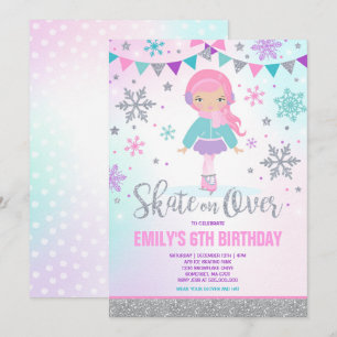 Patinage sur glace Invitation Patinage sur glace S