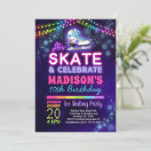 Patinage sur glace Invitation pour les filles (Debout devant)