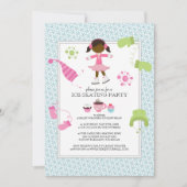 Patinage sur glace Invitations de fête d'anniversa (Devant)