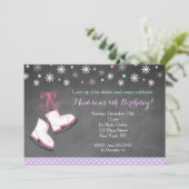 Patinage sur glace Invitations pour filles (Debout devant)